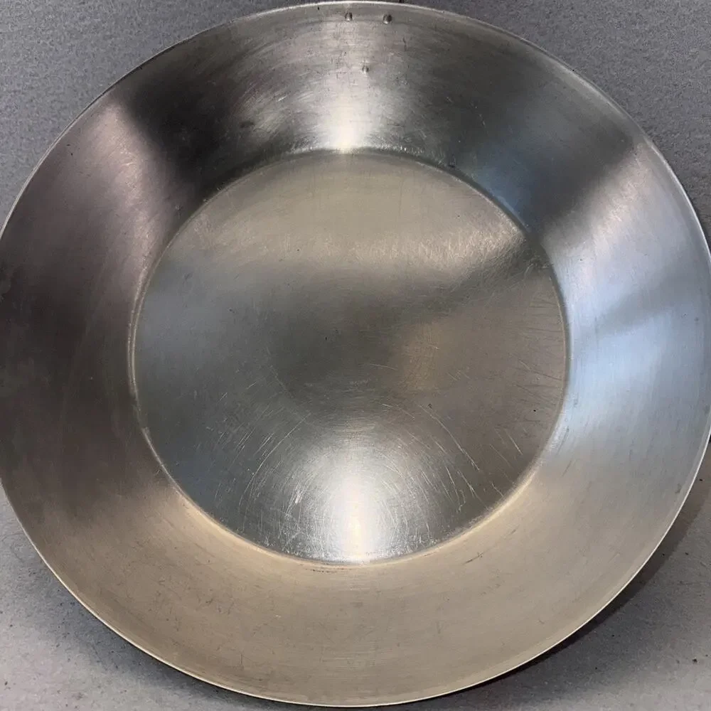 Vintage EKCO Ekcoware Copper Bottom Stainless Steel Frying Pan Skillet USA